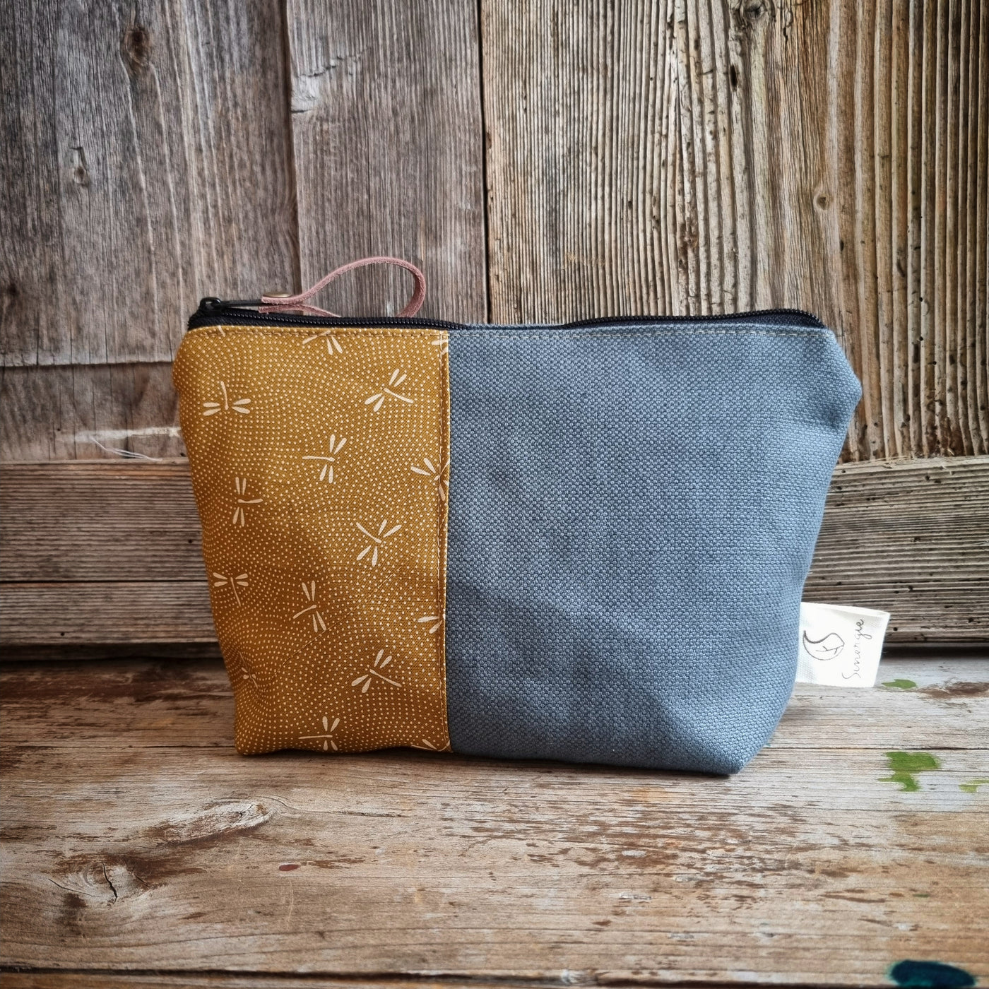 Mugo trousse da viaggio ardesia ocra