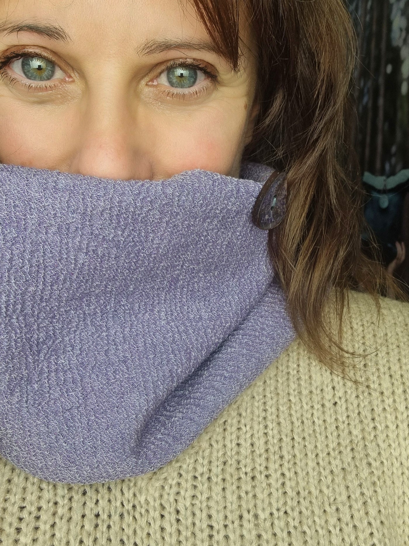 Nido scaldacollo viola