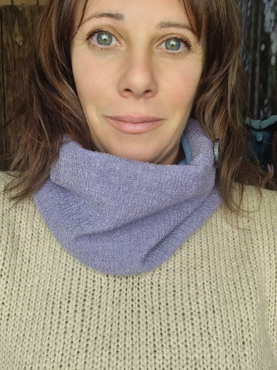 Nido scaldacollo viola