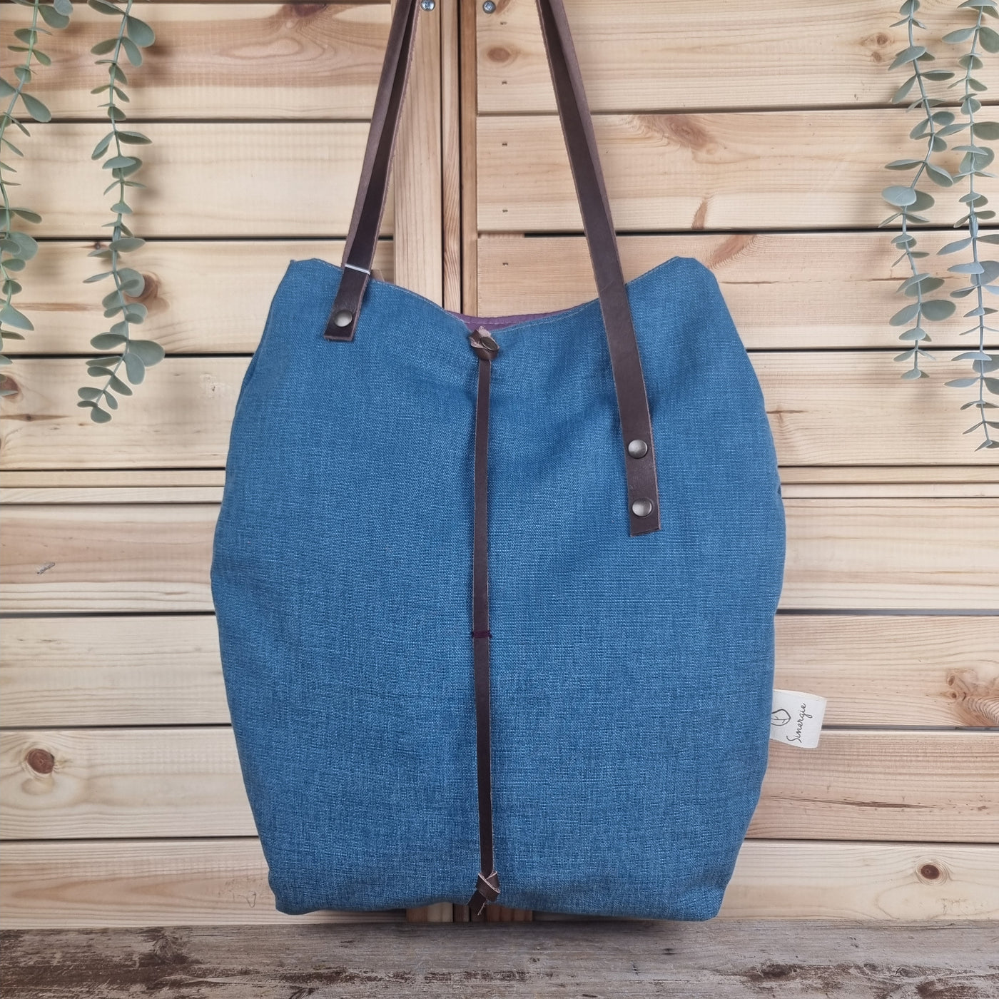 Glicine borsa a spalla blu