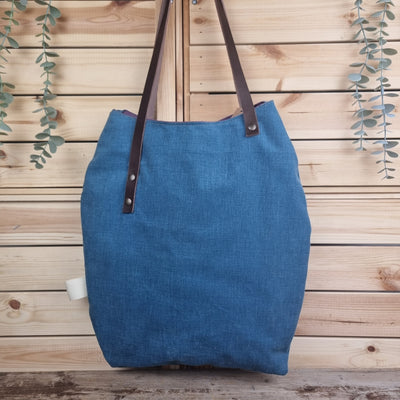 Glicine borsa a spalla blu