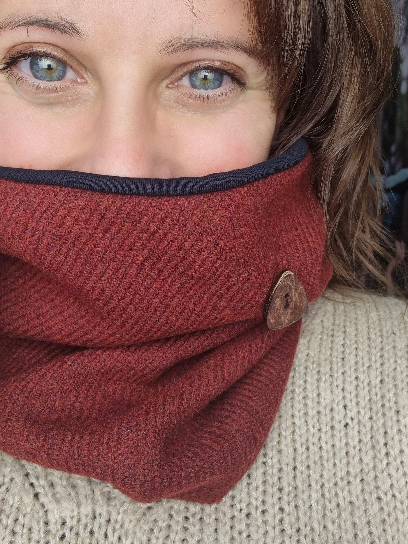 Nido scaldacollo bordeaux