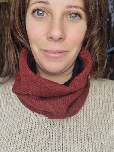 Nido scaldacollo bordeaux