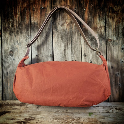 LUNA borsa a tracolla  cerata ruggine